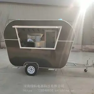 定制拖挂餐车 学校拖挂式小吃车_电动摆摊餐车_流动售卖车批量供应