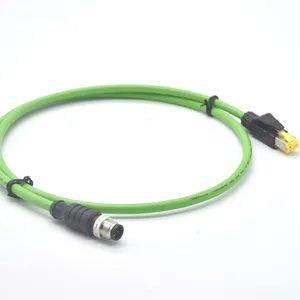 profinet����/profibus����M12-4оD���빫ͷתRJ45ˮ��ͷ