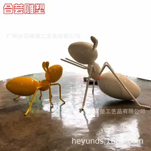 户外园林仿真卡通动物玻璃钢蚂蚁雕塑庭院幼儿园花园落地装饰摆件