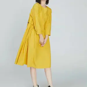 原创设计师女装 紫布语春夏 亚麻苎麻女装 大码棉麻女装 撤柜女装尾货