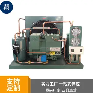 餐饮冷库博润制冷冷冻机组30匹4VG-30.2多年经验冷风机冷库多年经验多年经验