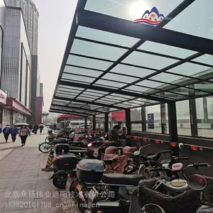 铝合金停车棚 自行车棚 定做安装小区停车棚 机关院校单位车棚 铝合金车棚充电棚 单边立柱停车棚 耐力板停车棚蓬