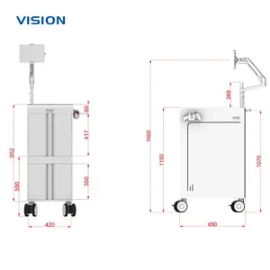 VISION 23120|物品盘点车 病房专用智能护理工作站 支持OEM/ODM定制