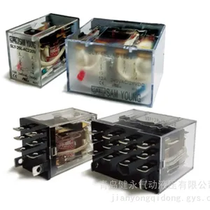 SAM YOUNG 小型功率继电器 SLY-2SL SLY-4SL 插拔式带 LED 中间继电器