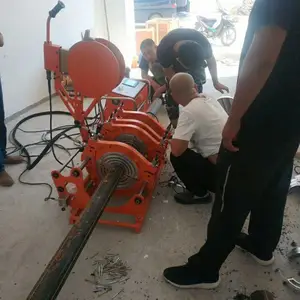 广德PE天然气管全自动热熔焊机市场价格 PLC触摸屏带小票打印