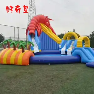 销售供应乐淮佳亲子拓展充气滑梯户外水上玩具