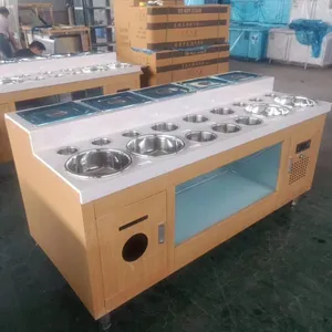 供应火锅调料台不锈钢调料台展示柜火锅店料台定制