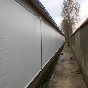 河南猪舍卷帘布定做挡风遮雨篷布透光PVC防雨布刀刮布水池