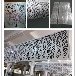 厂家批发 幕墙铝单板 雕花 镂空 造型 穿孔铝单板 装饰材料