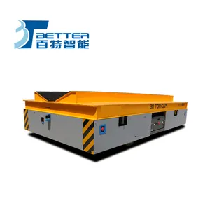 35 吨无轨重载钢卷搬运车 轧钢车间卷材转运 液压升降 V 架适配多规格