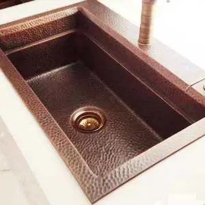 厨房水槽,供应纯手工制作厨房铜水槽浴室铜盆
