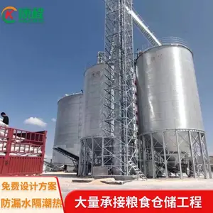 康程1000吨装配式波纹钢板粮仓 适用于酒厂用高粱立筒仓 连接牢固