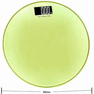 新升级款200公斤8毫米钢化玻璃圆形健康电子秤批发DP-58B