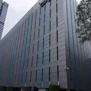 幕墙装饰明智的选择 欧佰穿孔铝单板 2.5厚氟碳银色铝板