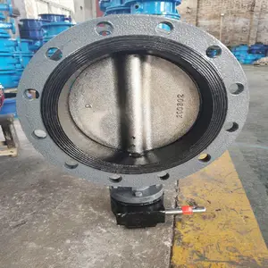DN125 法兰蝶阀D341X-16C 铸钢体 316板 乙丙胶套 软密封蝶阀