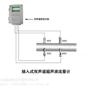 大连海峰双声道插入式超声波流量计