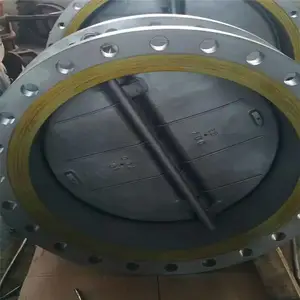 生产厂家对夹式南瓜型止回阀 H76X-10C DN100对夹双瓣蝶式单向逆止阀门