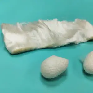 水刺用天然蚕丝短纤 蚕丝无纺布原料 38—80mm