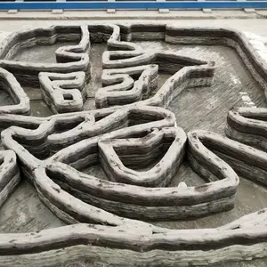 钢渣尾矿等固废材料在高科技太空灰3D打印建筑重复利用