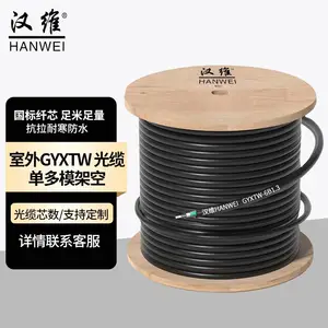 汉维 （HANWEI) 光缆室外光纤线单模 室外架空单模GYXTW4芯光缆 1米