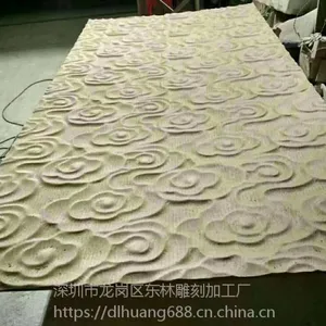 定制家居建材板材商铺形象墙装饰前台背景墙走销款大祥云纹立体波浪板