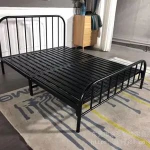 铁床出租房铁床单层铁架床1.2米铁板床1.5米铁板床员工单层床公寓单层床东莞樟木头铁床