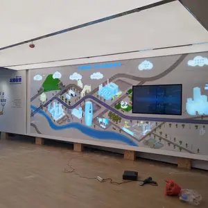 展厅文化墙设计制作施工 展厅沙盘模型定制制作