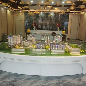 高端地产住宅沙盘 楼盘楼栋园林商业配套规划展示模型定制
