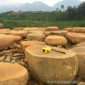 户外景观假山工程石 定制打磨平面石 园林景观台面石