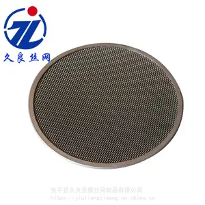 不锈钢包边过滤网40目斜纹编织塑料拉丝机过滤网吹膜机模头铁丝过滤网片