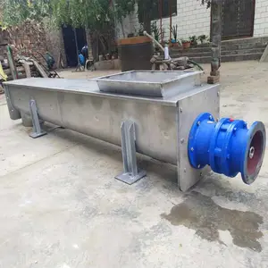 博华 U型单轴螺旋输送机 双轴绞龙颗粒粉尘饲料搅拌机