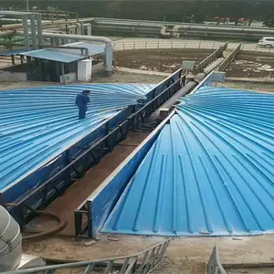 隆立康达 FRP污水池盖板制造 玻璃钢机制平板 内加9个筋 5m厚