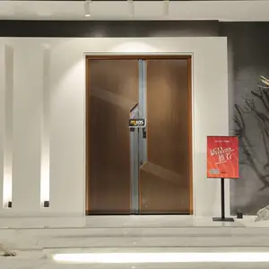 Mulas慕拉斯铝断桥结构铜门五种开门方式智能门高端定制