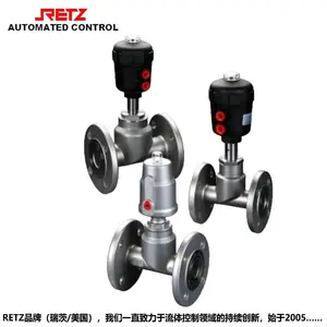 进口气动不锈钢平底截止阀 品牌:美国RETZ(瑞茨)