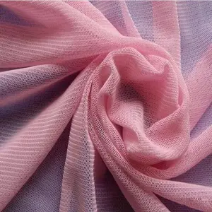 供应韩国网涤氨纶网眼布 女装面料 弹力网眼布 服装里布 产地货源