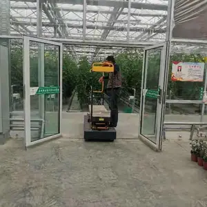 出口智能升降采摘车 荷兰模式 温室番茄采摘挂秧轨道升降车