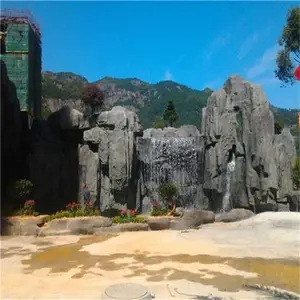 莆田水泥假山设计 莆田墙壁假山制作厂家