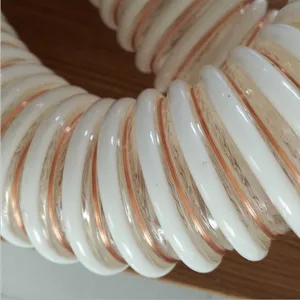 塑筋缠绕耐磨PU管A防静电塑筋增强软管