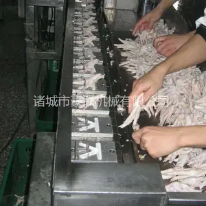山东诸城鸡爪切割机 潍坊质量好的高效切鸡爪机 鸡爪分段产量大