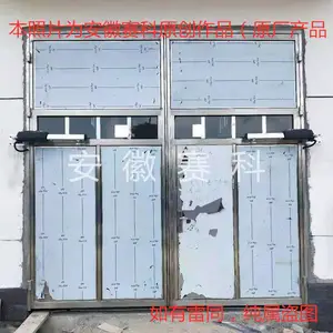安徽赛科电动平开门，不锈钢平开门安装发货