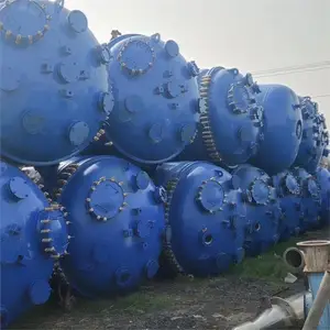东营二手闭式搪瓷反应釜 电加热/蒸汽加热反应设备