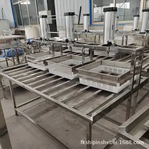 商用豆腐成型机 中小型豆制品设备 不锈钢气动压榨提供技术
