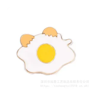 日系徽章制作，食物烤漆抹油胸章，深圳牛仔外套胸针
