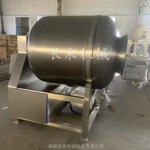 商用真空腌制机 鱼肉包浆腌制滚揉机 长禾供应腌制设备