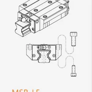 PMI银泰MSR直线导轨使用滚柱滚动体取代一般的钢珠滚动体