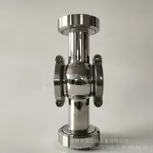 四通视镜 不锈钢管道视镜 卫生级四通视镜
