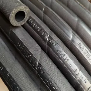供应13-4层钢丝缠绕高压油管 工程机械液压胶管 耐磨损耐老化油管