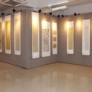 画展布置展墙无缝书画展板移动简约隔断展示架作品墙摄影展览板墙