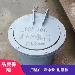 圆形膜板带活动短管斜面防爆门 DN700型 置于户外