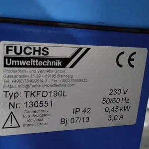 德国Fuchs Umwel过滤器单元VTE9490具有不同滤芯的多级过滤
